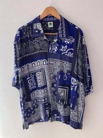 FREAK'S STORE x 엘리펀트 브랜드 페이즐리 무늬 셔츠