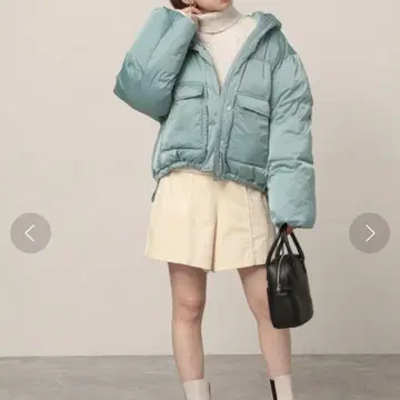헤더 블루종 다운 아우터
