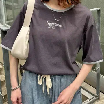 CIAOPANIC TYPY 시어 슬라브 로고 자수 링거 Tee