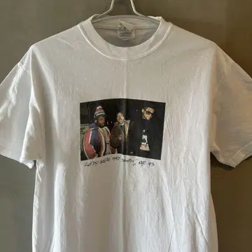 90년대 오리지널 Ricky Powell RUNDMC 사진 그래픽 T