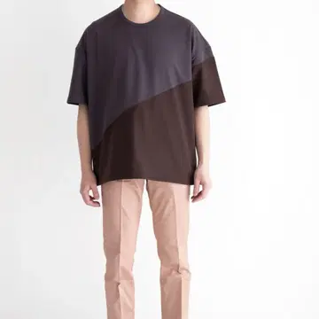 MISTER GENTLE MAN 바이컬러 티셔츠 M