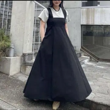 레어 CLANE 클라네 마츠모토 에나 애용 홀터넥 플레어 롱 원피스
