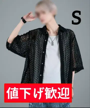 [ 가격 인하 환영 ] [ ADRER ] 루즈 실루엣 레이스 시어 셔츠