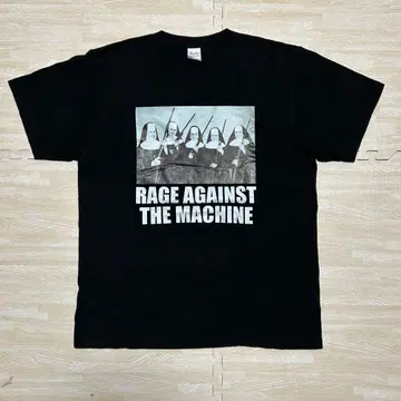 RAGE AGAINST THE MACHINE 락 티셔츠 블랙 L