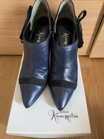Kanematsu 네이비 스틸레토 부티