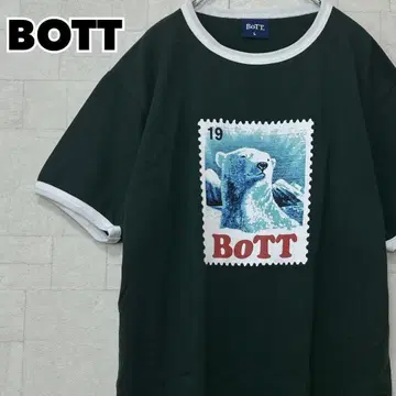 [인기 L 사이즈] BOTT 보트 링거 티셔츠 그린 L 732