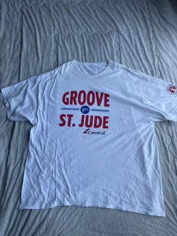 Carnival ST.JUDE 자선 의료 기업 모금 화이트 티셔츠 4L
