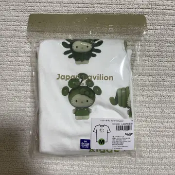 오사카 엑스포 일본관 모 키티 티셔츠 헬로키티 티셔츠 M 사이즈