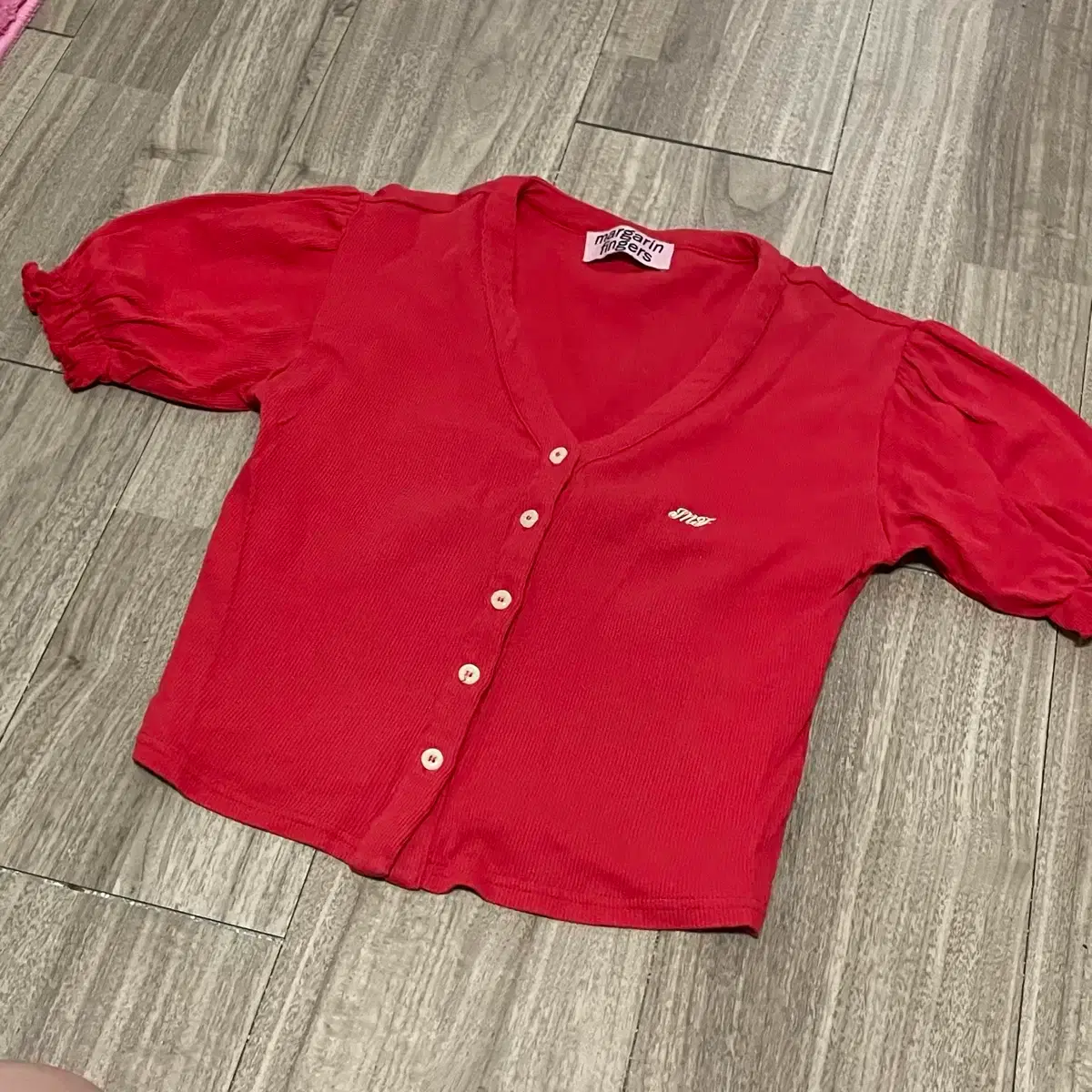 Margarine Fingers Red Cardigan