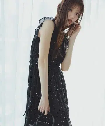 양류 사이드 리본 원피스