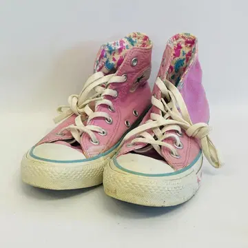 converse 하이컷 스니커즈 핑크 공룡