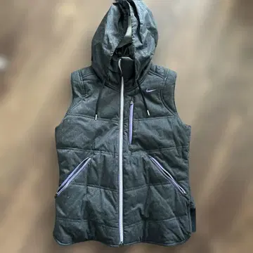 Nike 후드 그레이 리버시블 베스트 골프웨어