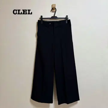 CLEL Back Brushed TR Flare Slacks
