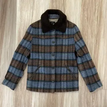 A.P.C 아페쎄 체크 무늬 코트