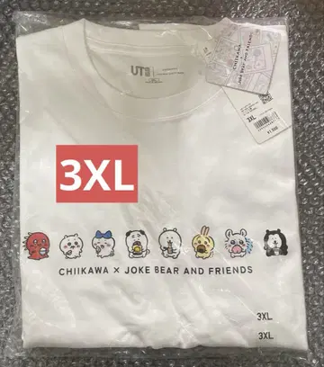 미사용 새상품 치이카와 UNIQLO 유니클로 T셔츠 3XL 화이트