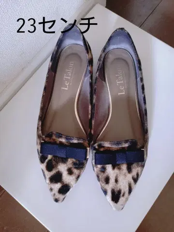 Le Talon 르탈론 레오파드 무늬 플랫슈즈 23cm