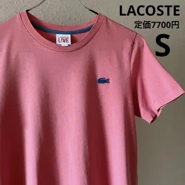 LACOSTLive! 정가 7700엔 로고 티셔츠 릴랙스 핏 S