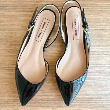 ODETTE E ODILE 펌프스 샌들 포인티드 블랙 22cm