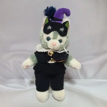 젤라토니 할로윈 검은 고양이 인형 배지