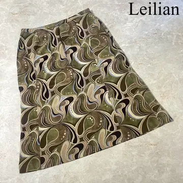 Leilian 레리안 일본제 올 패턴 롱 스커트 빅 사이즈 15+