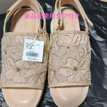 RANDA 꽃무늬 자수 슬라이드 샌들 M 사이즈