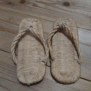 대나무 껍질 노지 조리 셋타 룸슈즈 슬리퍼 다도 다도구 신발 짚신