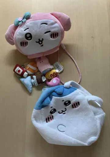 치이카와 마이멜로디 콜라보 미니백 하치와레 파우치 봉제 인형 다수 귀성