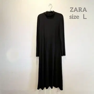 ZARA 리브 롱 원피스 L 사이즈 블랙 새상품급