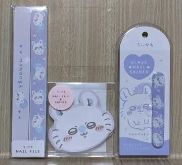 모몽가/유리 네일 샤이너 1점 샤이너 1점 파일 1점/치이카와