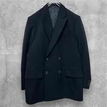 90' 테일러드 자켓 블랙 더블 브레스트 백 오픈 오더 제품