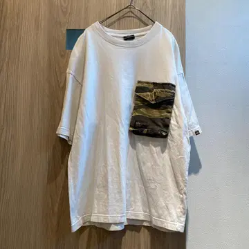 ALPHA INDUSTRIES M 카모플라주 포켓 헤비 웨이트 티셔츠