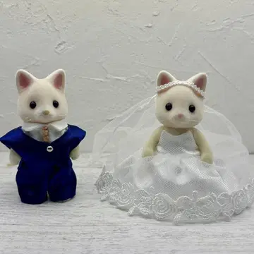 실바니안 패밀리 핸드메이드 웨딩 드레스 세트