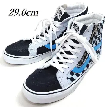 새상품 VANS SK8-HI 체커보드 사이드 지퍼 스케이트 하이 29
