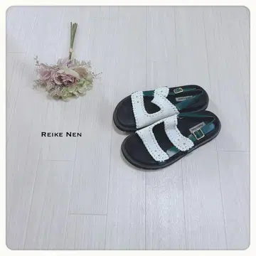 [새상품급] REIKE NEN 레이크넨 샌들 24cm 통굽 바이컬러