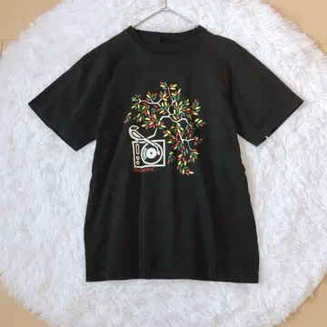 Super T.shirt 반팔 티셔츠 블랙 프린트 빈티지 오샤레