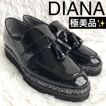 로퍼 여성용 23 블랙 다이애나 DIANA 태슬 글리터