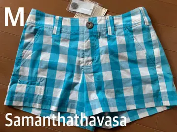 Samantha Thavasa 체크 무늬 숏팬츠 골 숏팬츠 M