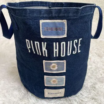 PINK HOUSE 핑크하우스 토트백 양동이형 데님 원단