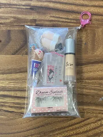 가챠  파우치 핑크 계열 가챠가챠 미니어처 메이크 헤이세이 레트로
