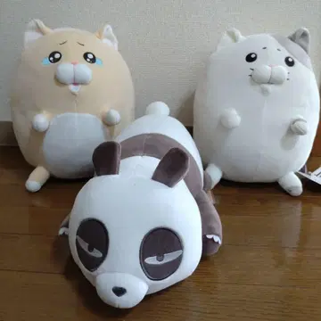 모찌모찌 동물 캐릭터 봉제인형 3종 세트