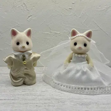 실바니안 패밀리 핸드메이드 웨딩 드레스 세트
