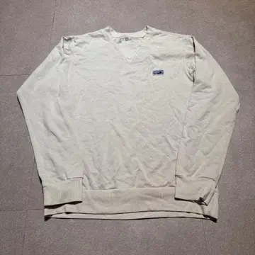 Patagonia 맨투맨 스웨트 베이지 원포인트 S