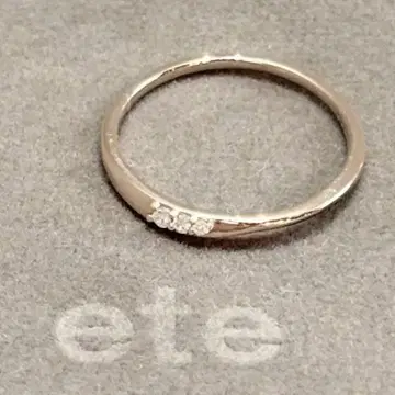ete 에테 다이아몬드 K10 0.02ct 반지 링 11호 골드