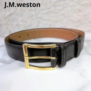 [레어] J.M.Weston 웨스턴 벨트 사이즈 85 블랙
