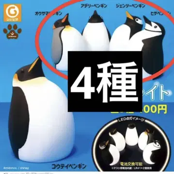 은은하게 빛나는 귀여운 펭귄 라이트 가챠가챠