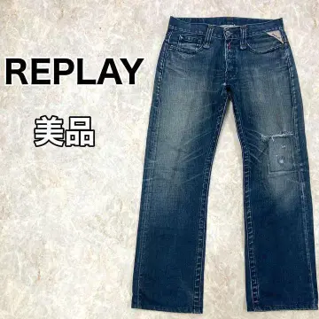 REPLAY 리플레이 데님 스트레이트 데님 청바지