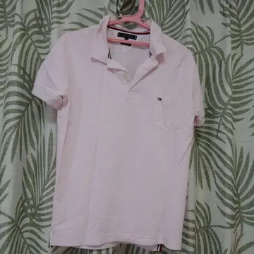 TOMMY HILFIGER 핑크 피케 셔츠 M