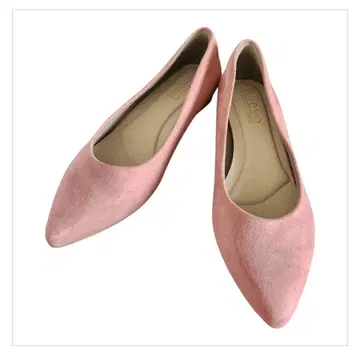 [고품질] NUOVO 펌프스 스웨이드 핑크 24cm