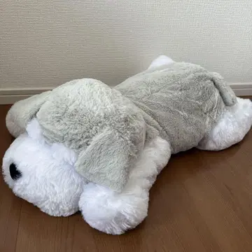 슈나우저 엎드린 봉제 인형