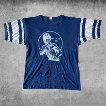 80s BRUCE LEE Champion Navy L